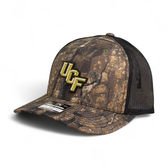 UCF Knights 3D Snapback Trucker Hat- Realtree Timber/ Black - Picture 1 of 3